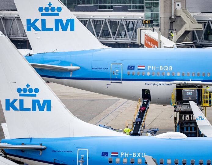 KLM-vliegtuigen.