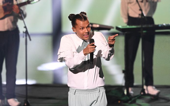 Stromae lors de la 37ème cérémonie des Victoires de la musique à la Seine musicale de Boulogne-Billancourt, le 11 février 2022.