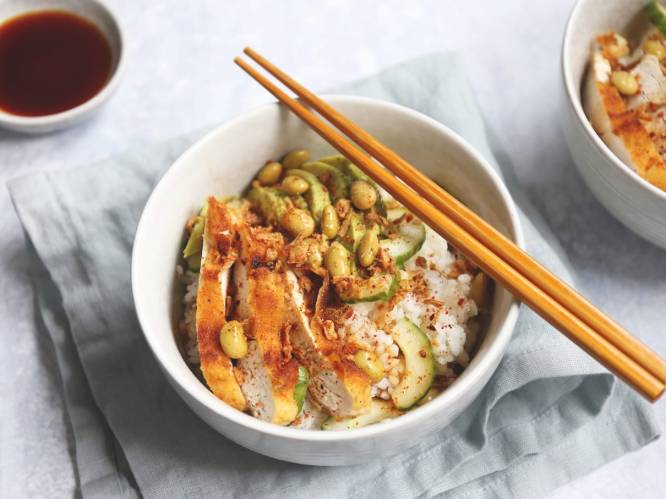Wat Eten We Vandaag: Sushi bowl met krokante kip