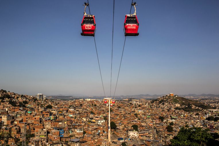 Een kabelbaan in Rio de Janeiro. Beeld NYT