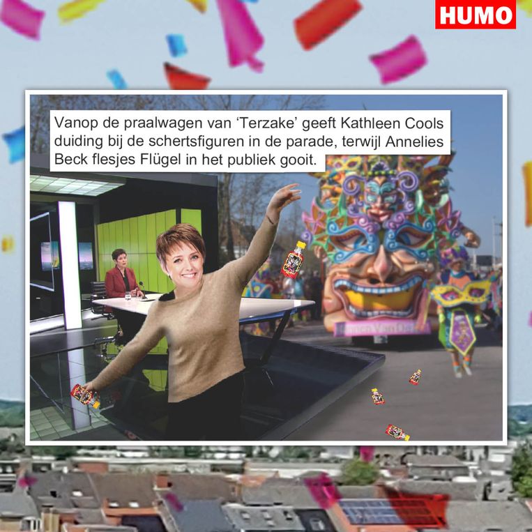 Gat van de wereld op Aalst Carnaval Beeld Humo
