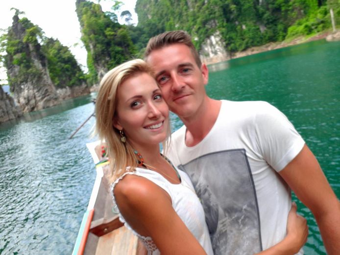 Maxime en Noël op hun droomreis in Thailand.