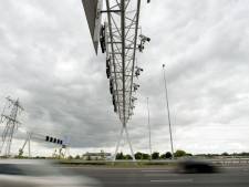56.344 hardrijders betrapt bij trajectcontrole A58 in 2016: aantal boetes daalt