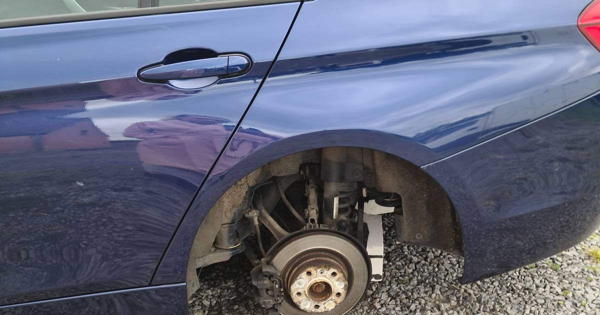 I ladri di pneumatici lasciano la BMW di Natasja (36) su blocchi di cemento: “Gli autori ovviamente si sono presi il loro tempo” |  Dentergema