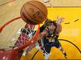 Denver Nuggets-aanvaller Aaron Gordon (50) scoort tegen Miami Heat in wedstrijd 4 van de NBA Finals in Miami.