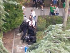 Des hooligans du Legia agressent des policiers espagnols: les images qui choquent