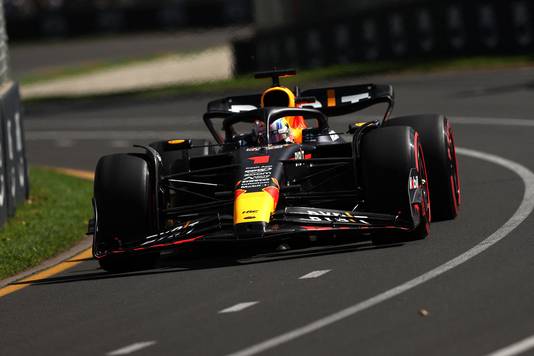 Max Verstappen in actie.