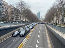 Tant qu’ils n’obtiendront rien de concret, les chauffeurs Uber continueront à bloquer le trafic à Bruxelles