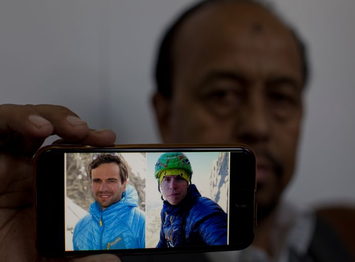 Een foto van de alpinisten Tom Ballard (rechts) en Daniele Nardi