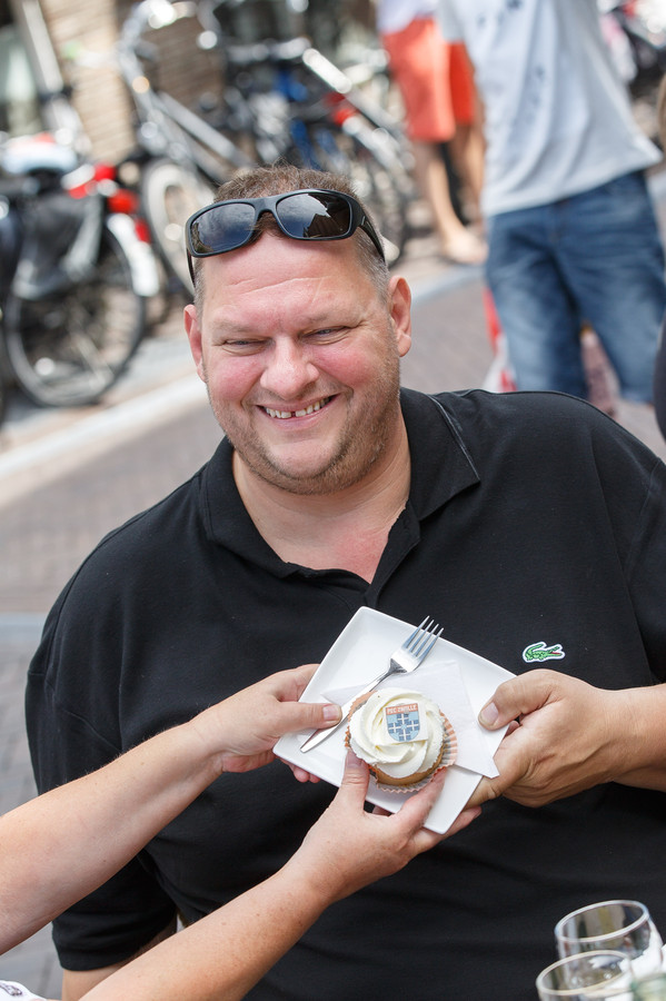Voorzitter Freddy Eikelboom van de supportersclub van PEC Zwolle.