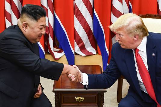 Kim Jong Un en Donald Trump zagen elkaar in juni 2019 voor het laatst.