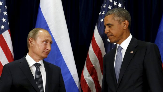 Les présidents russe Poutine et américain Obama.