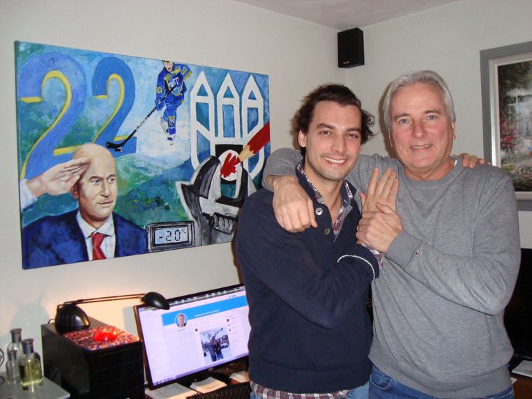 Thierry Baudet op bezoek bij Hans Smolders in Tilburg, december 2017. Beeld collectie hans smolders