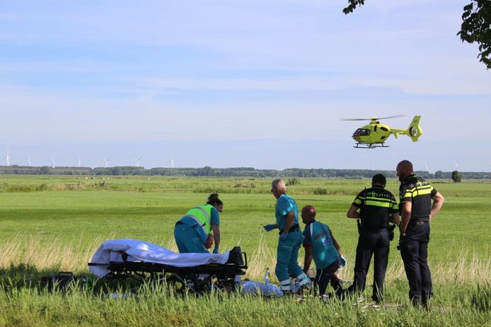 Een fietser kwam hard ten val op de Bunschoterweg.