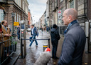 Mark Rutte (VVD) en Gert-Jan Segers (ChristenUnie) bij aankomst van de de kabinetsformatie.