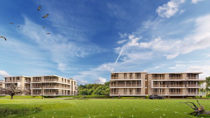 Drie complexen verrijzen aan de Galderseweg ter hoogte van De Klokkenberg.