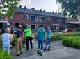 De woning aan de Resedastraat in Hengelo die vrijdagavond urenlang werd onderzocht
