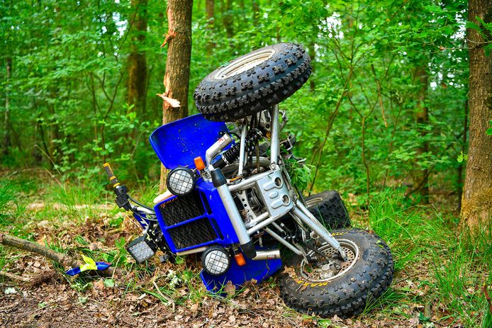 Een man raakte zwaargewond bij het ongeval met zijn quad in Heeze.