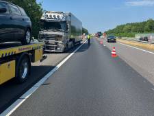 File op A28 van Amersfoort naar Zwolle door ongeluk 