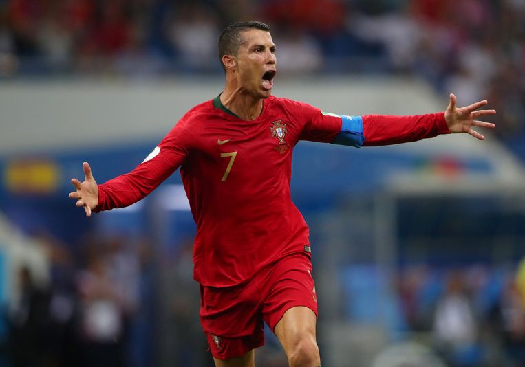 De man van de wedstrijd: Cristiano Ronaldo. Beeld REUTERS