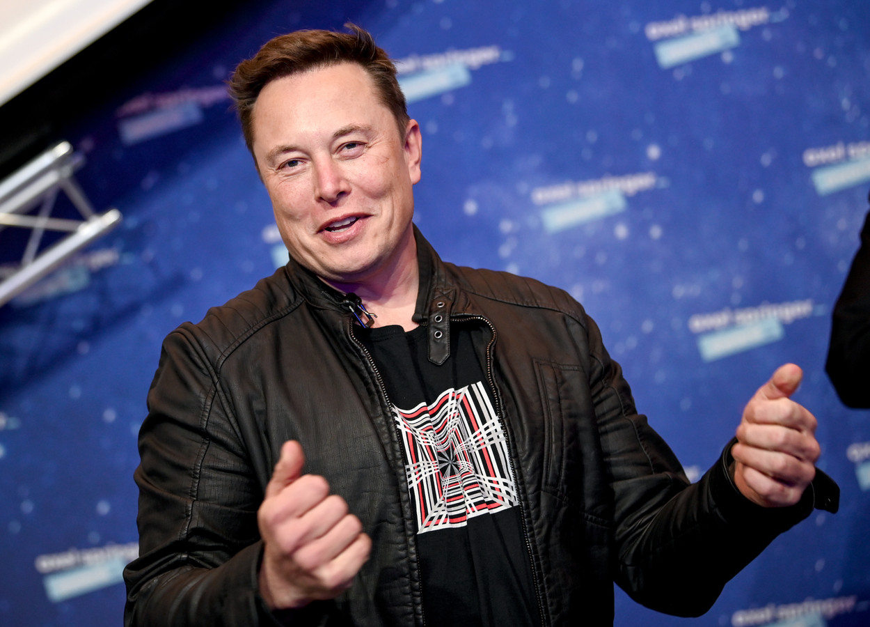 Elon Musk in Berlijn op archiefbeeld uit december 2020.