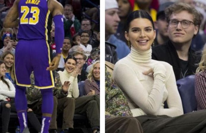 Kendall Jenner staart naar LeBron James waarna de NBA ster haar Australisch lief uitdaagt NBA hln.be