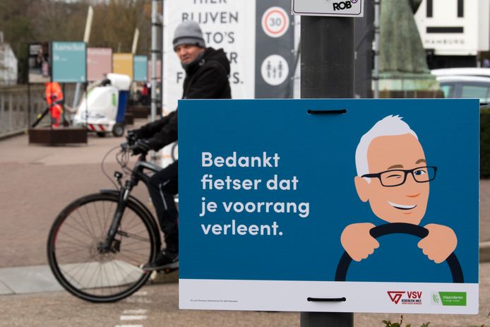 Het campagnebord dat overal in Vlaanderen zal opduiken.