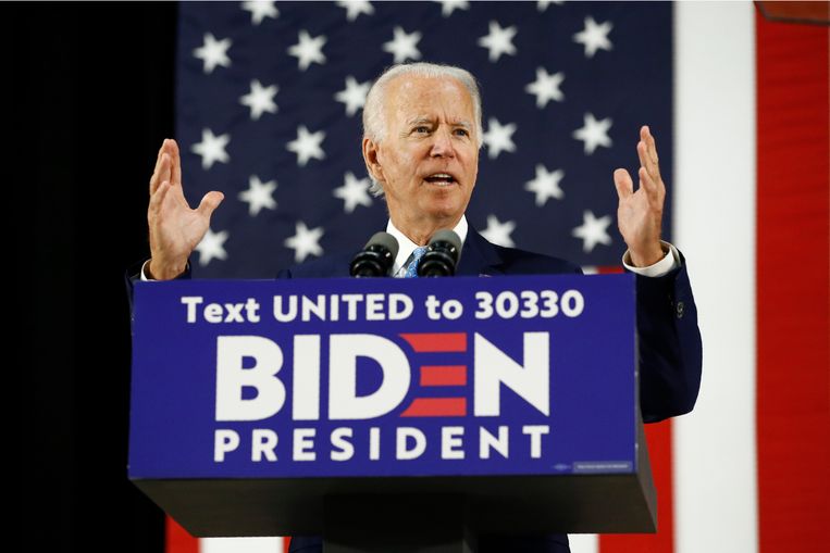 Joe Biden, presidentskandidaat voor de Amerikaanse Democraten. Beeld AP