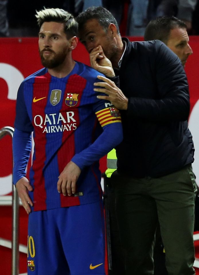 Leo Messi et Luis Enrique