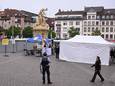 Het incident vond plaats tijdens een manifestatie van de Duitse rechts-populistische Burgerbeweging Pax Europa (BPE) op het marktplein in Mannheim.