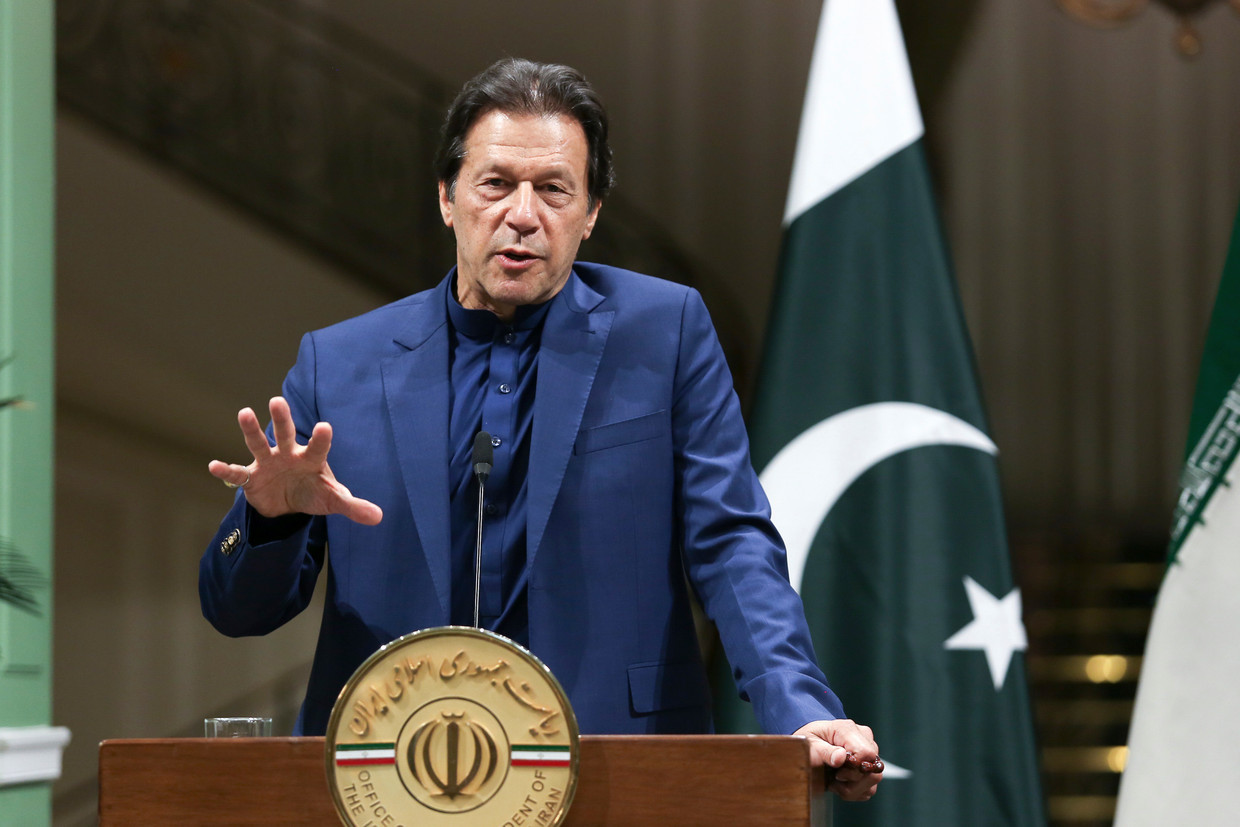 De Pakistaanse premier Imran Khan 