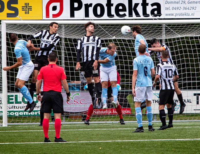Gemert in september 2019 thuis in actie tegen Quick. Zondag treffen beide ploegen elkaar weer op sportpark Molenbroek.