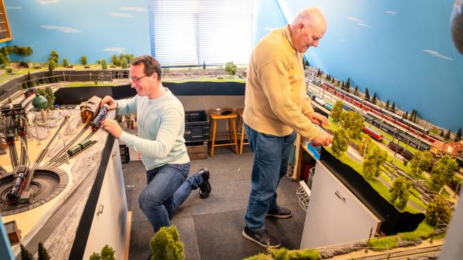 Gerard en Bert bouwden tien jaar lang aan hun enorme spoorbaan: ‘Volgende maand breken we alles af’