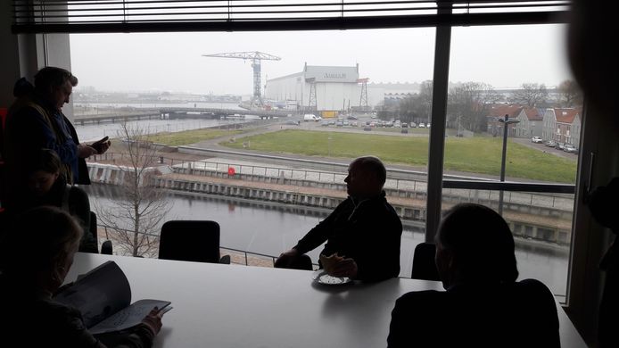 Uitzicht vanuit het WTS-kantoor in Vlissingen: inspirerend voor architecten.