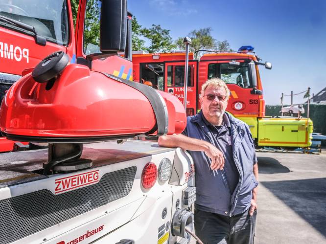 Rij eens met de brandweerwagen op het treinspoor: bijzondere blusvoertuigen te gast in Elverdinge