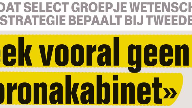 "Ik maak me zorgen om de macht die de virologen krijgen"