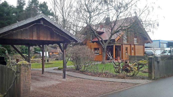 Het keurige houten huis van Bernard Graumann in Mehlingen