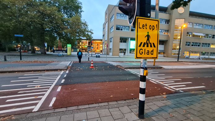 Het Regenboogpad is een kleine twee weken na het aanbrengen ervan alweer verdwenen.