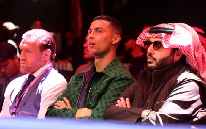 Conor McGregor, Cristiano Ronaldo en Turki Alalshikh.