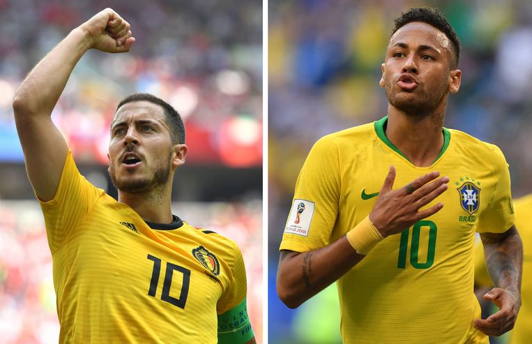 Schrik voor België hebben de Brazilianen niet. Veel respect wel. Beeld AFP