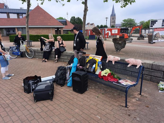 De demonstratie van Animal Rights op het Raadhuisplein.