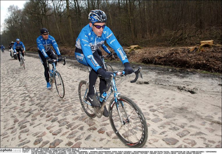 George Hincapie: ‘Opgroeien in New York was een ideale voor­bereiding op Roubaix: door de constante chaos in het verkeer was mijn reactie­vermogen extreem goed.’ Beeld Photo News