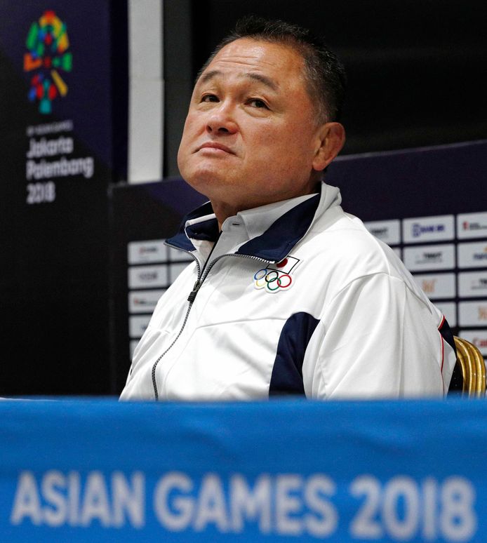 Yasuhiro Yamashita, hoofd van de Japanse delegatie op de Asian Games.