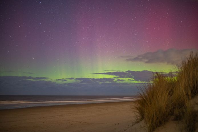 Des aurores boréales spectaculaires immortalisées en Belgique, Belgique