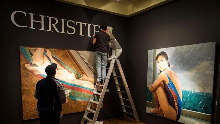 De werken (niet die op de foto) werden geveild bij Christie's Beeld anp