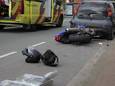 Het ongeluk gebeurde op de Leyweg in Den Haag
