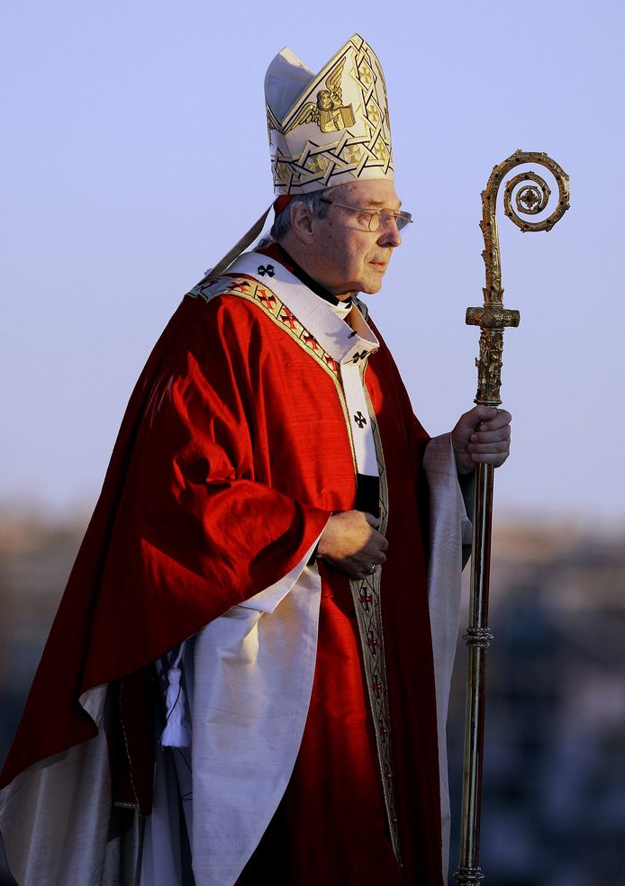 De Australische kardinaal George Pell in 2008 in Sydney.