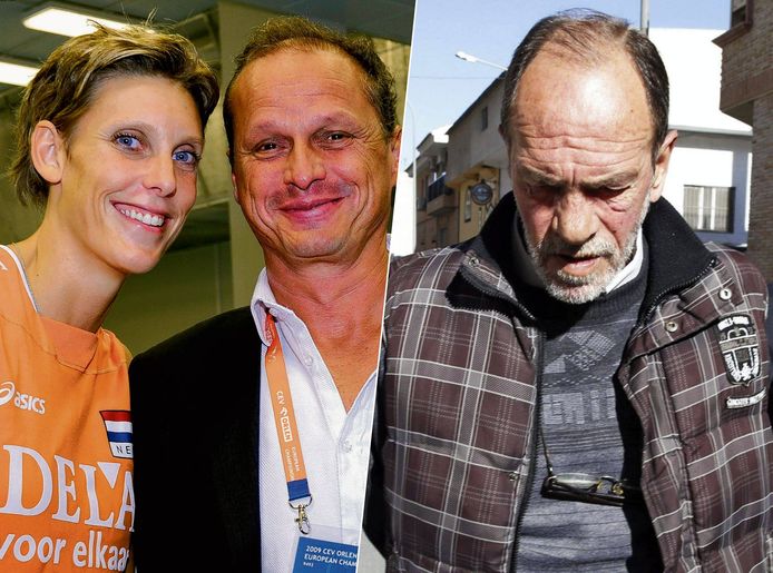 De Roemeen Valentin Ion (rechts), de moordenaar van topvolleyballer Ingrid Visser (35) en haar partner Lodewijk Severein (links), is overleden aan de gevolgen van kanker.