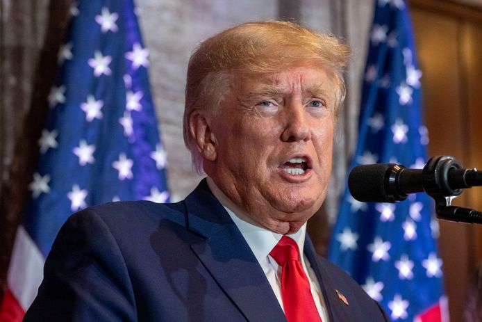 De voormalige president van de Verenigde Staten Donald Trump.
