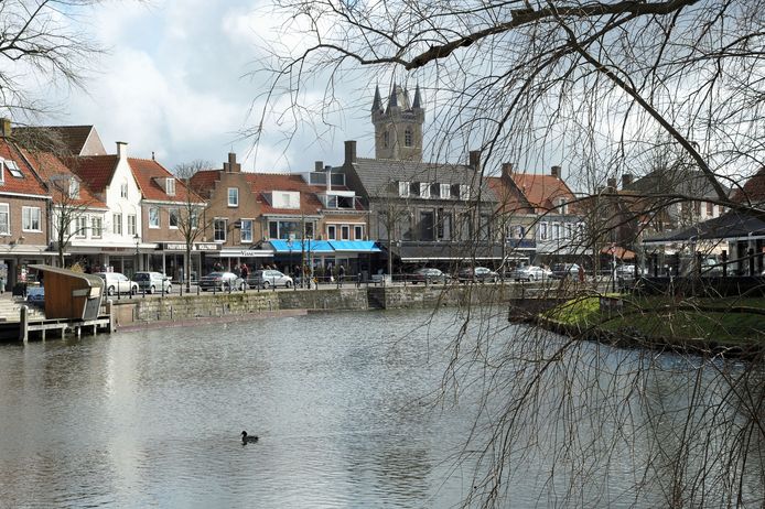 De kaai van Sluis op archiefbeeld.